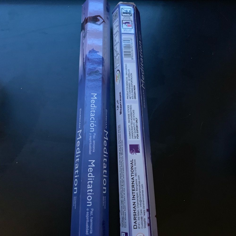 Meditation incense sticks (two 20-stick boxes)